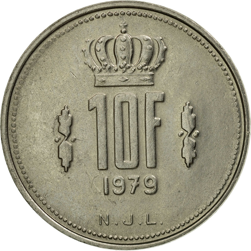Münze, Luxemburg, Jean, 10 Francs, 1979, SS, Nickel, KM:57