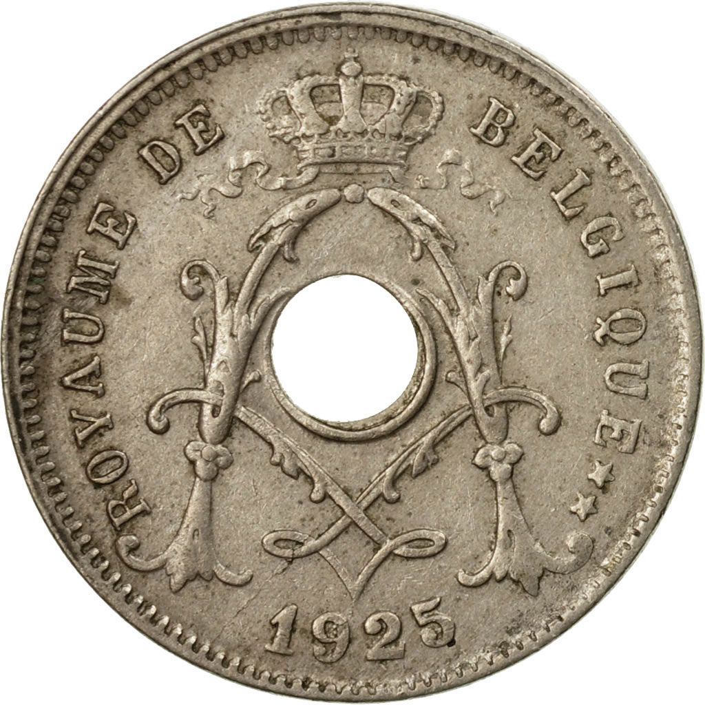 Coin, Belgium, 5 Centimes, 1925, VF(30-35), Copper-nickel, KM:66