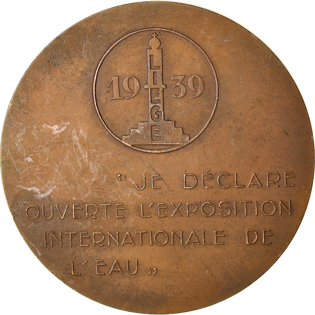 Belgium, Medal, Exposition Internationale de L'Eau, Liège, 1939, Rau