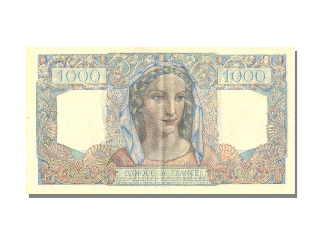 Banknote, France, 1000 Francs, 1 000 F 1945-1950 ''Minerve et Hercule'', 1945