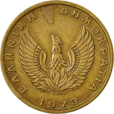 Coin, Greece, Constantine II, 2 Drachmai, 1973, EF(40-45), Nickel-brass, KM:108