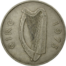 Coin, IRELAND REPUBLIC, 10 Pence, 1973, EF(40-45), Copper-nickel, KM:23