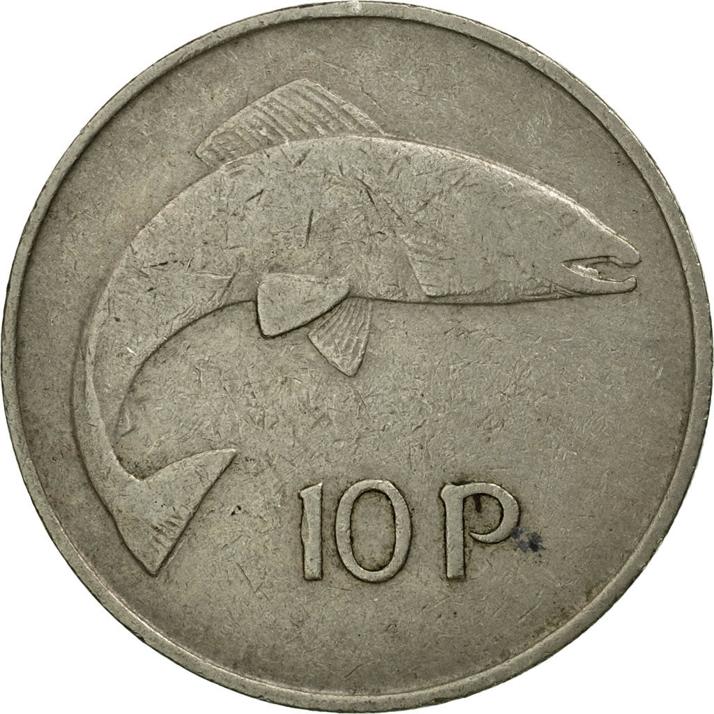 Coin, IRELAND REPUBLIC, 10 Pence, 1973, EF(40-45), Copper-nickel, KM:23
