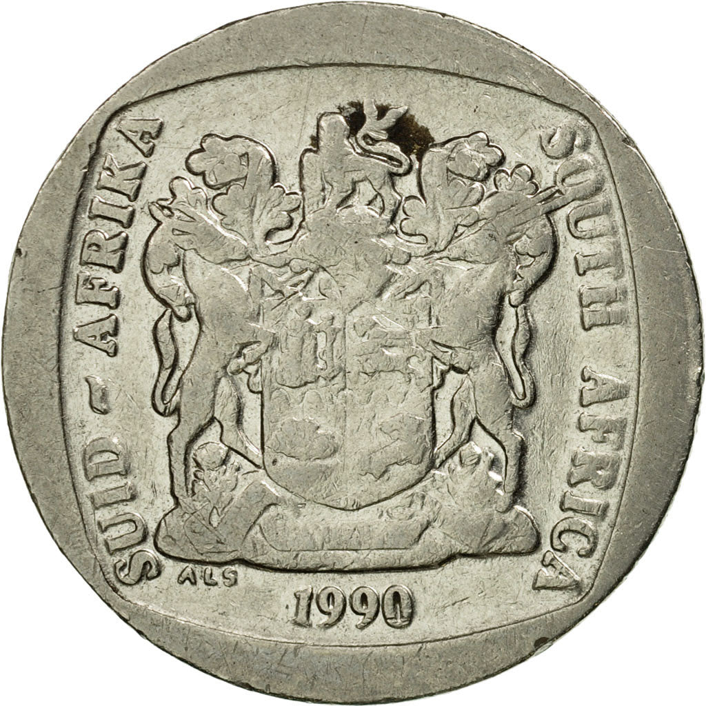 Monnaie, Afrique du Sud, 2 Rand, 1990, TB+, Nickel Plated Copper, KM:139