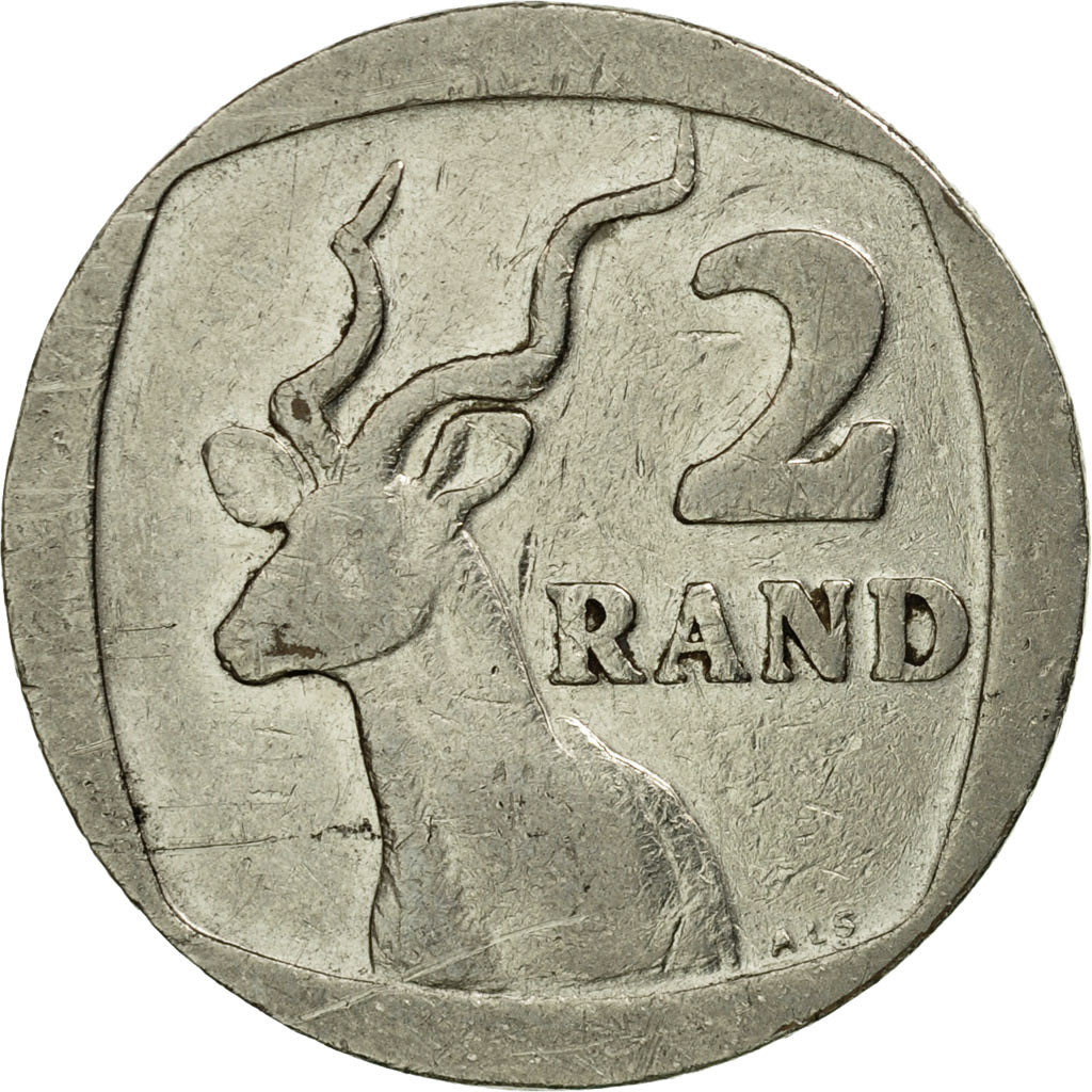 Monnaie, Afrique du Sud, 2 Rand, 1990, TB+, Nickel Plated Copper, KM:139