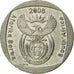 Munten, Zuid Afrika, 2 Rand, 2008, Pretoria, ZF+, Nickel Plated Copper, KM:445