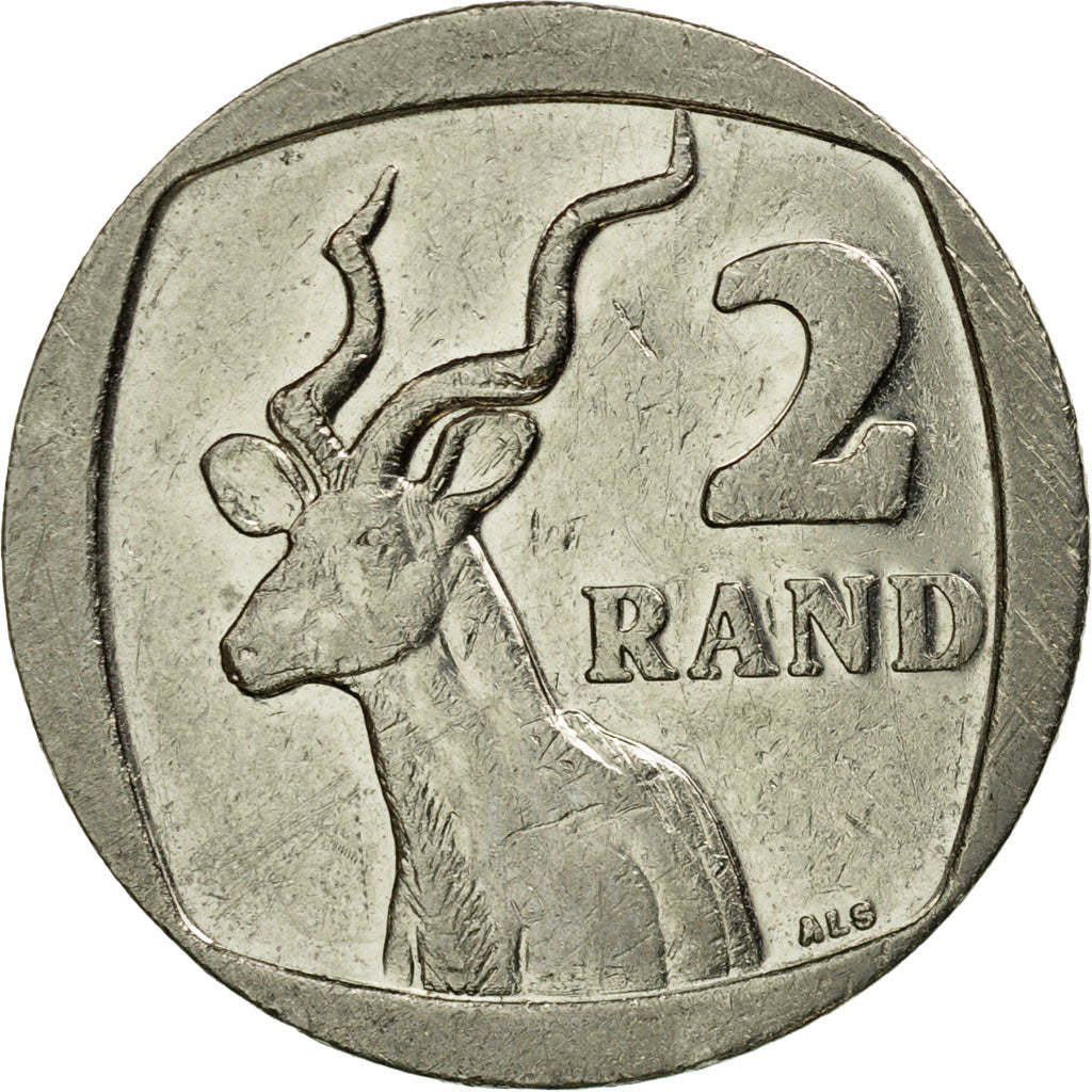 Munten, Zuid Afrika, 2 Rand, 2008, Pretoria, ZF+, Nickel Plated Copper, KM:445
