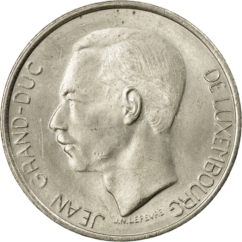 Coin, Luxembourg, Jean, 5 Francs, 1976, MS(60-62), Copper-nickel, KM:56