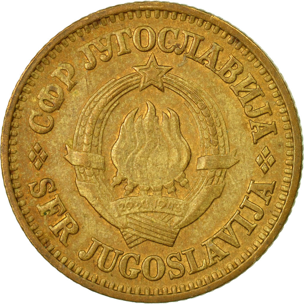 Moneta, Jugosławia, 10 Para, 1979, VF(30-35), Mosiądz, KM:44