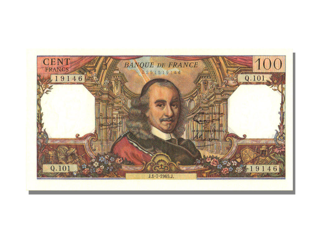 Banknot, Francja, 100 Francs, Corneille, 1965, 1965-07-01, UNC(63)