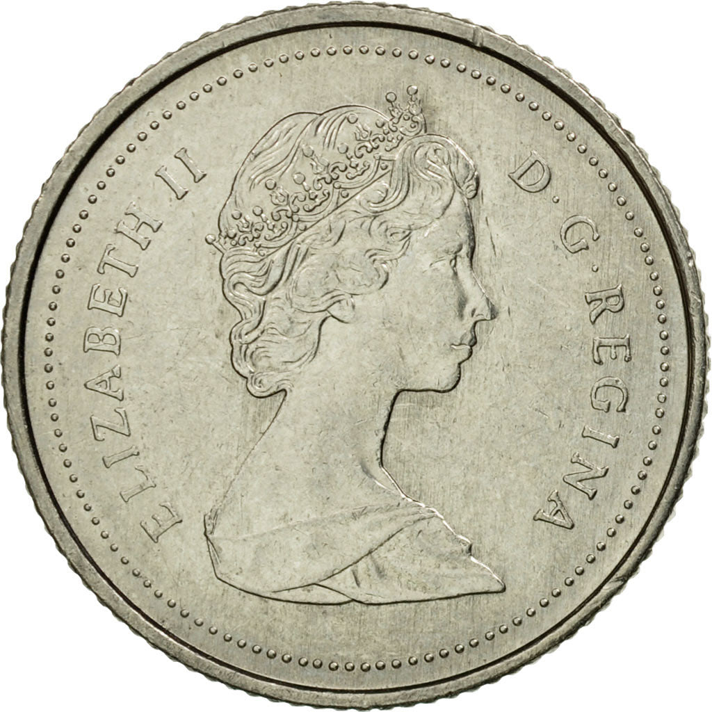 Coin, Canada, Elizabeth II, 10 Cents, 1987, Royal Canadian Mint, Ottawa