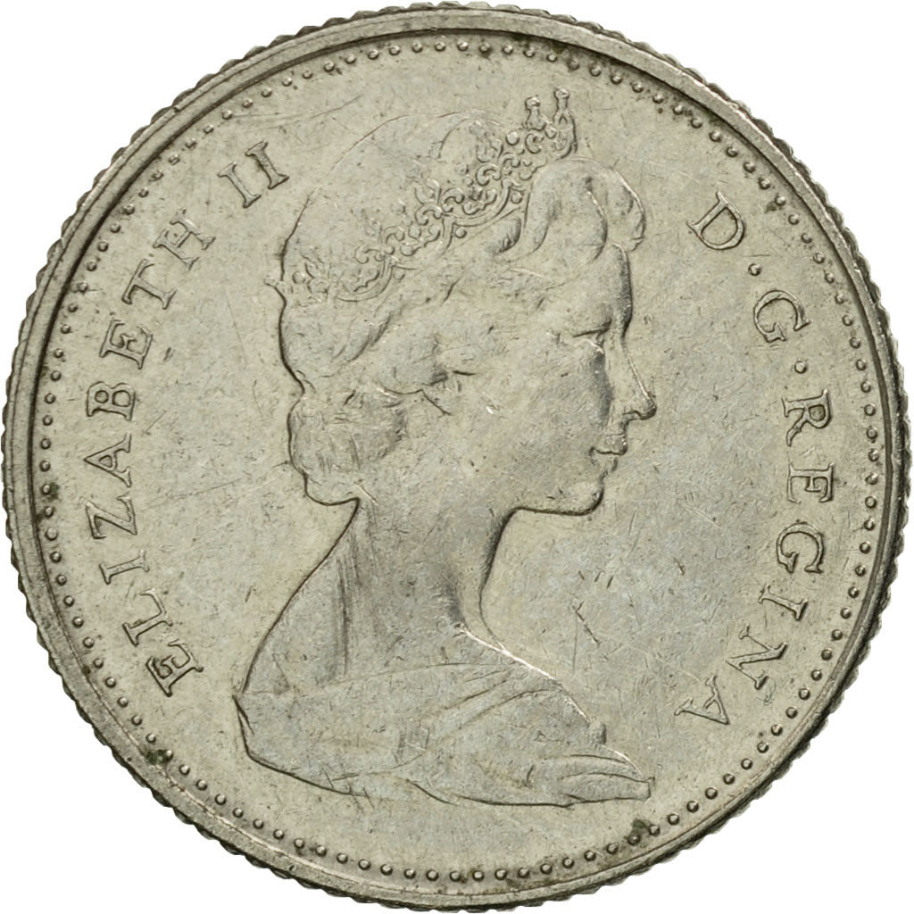Coin, Canada, Elizabeth II, 10 Cents, 1973, Royal Canadian Mint, Ottawa