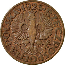 Coin, Poland, 5 Groszy, 1925, Warsaw, EF(40-45), Bronze, KM:10a