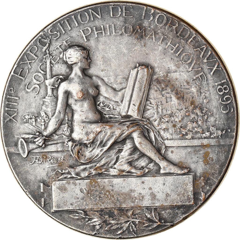 France, Medal, XIIIème Exposition de Bordeaux, Société Philomatique, 1895