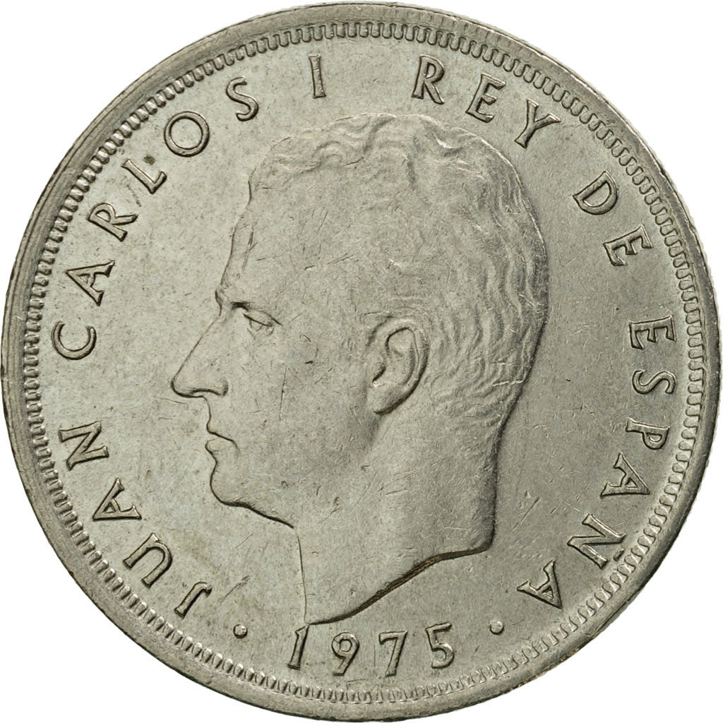 Moneta, Hiszpania, Juan Carlos I, 5 Pesetas, 1980, EF(40-45), Miedź-Nikiel