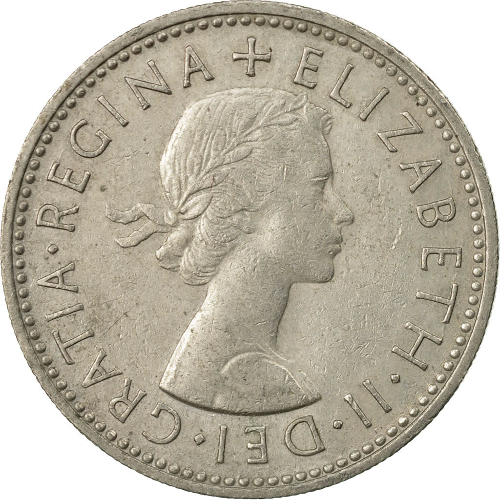 Coin, Great Britain, Elizabeth II, Shilling, 1957, EF(40-45), Copper-nickel