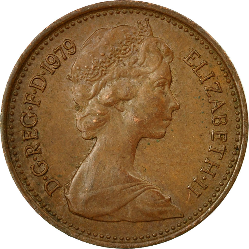 Münze, Großbritannien, Elizabeth II, 1/2 New Penny, 1979, SS, Bronze, KM:914