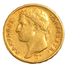 FRANCE, Napoléon I, 20 Francs, 1809, Paris, KM #695.1, VF(30-35), Gold, Gadoury 