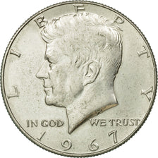 Coin, United States, Kennedy Half Dollar, Half Dollar, 1967, U.S. Mint