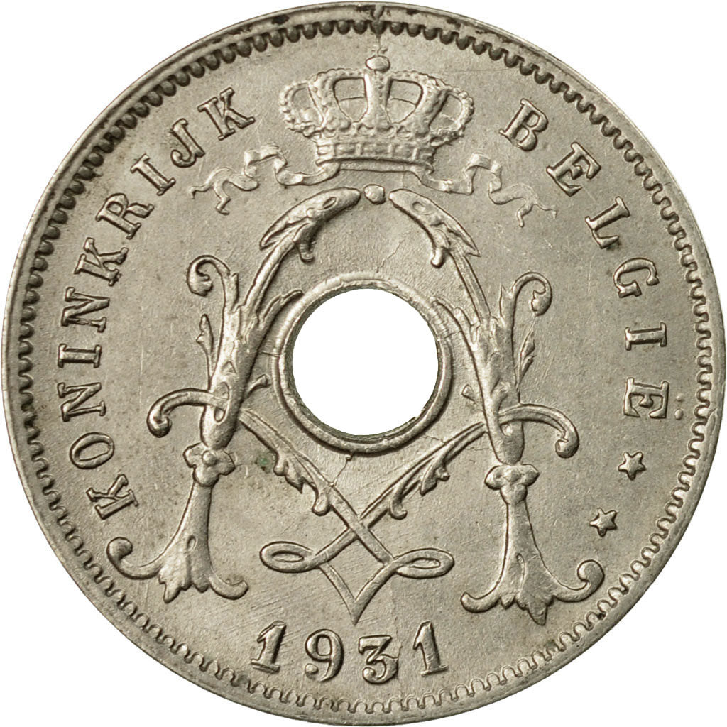 Coin, Belgium, 5 Centimes, 1931, AU(50-53), Nickel-brass, KM:94