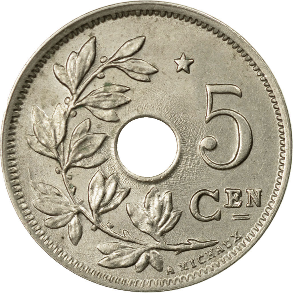 Coin, Belgium, 5 Centimes, 1931, AU(50-53), Nickel-brass, KM:94