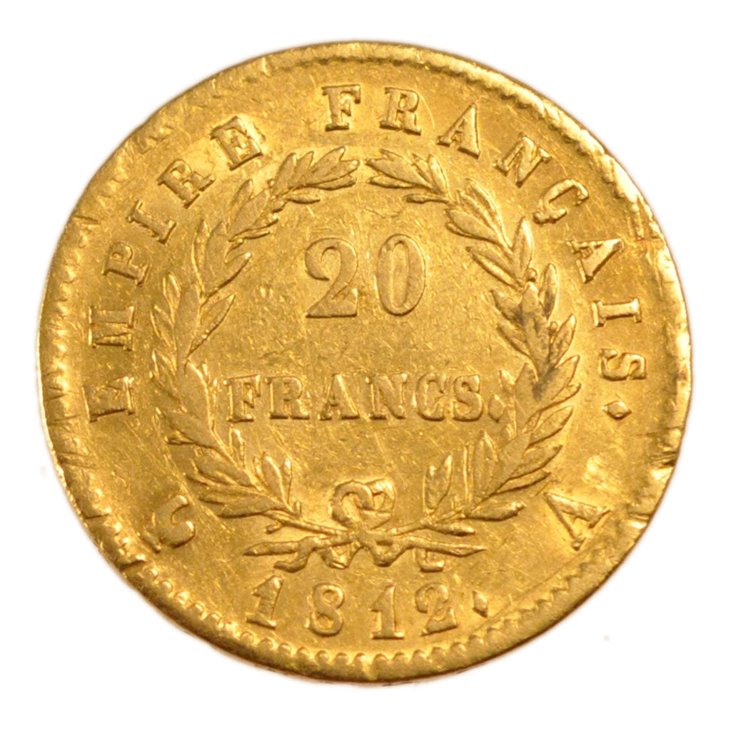 Francia, Napoléon I, 20 Francs, 1812, Paris, BB, Oro, Gadoury:1025