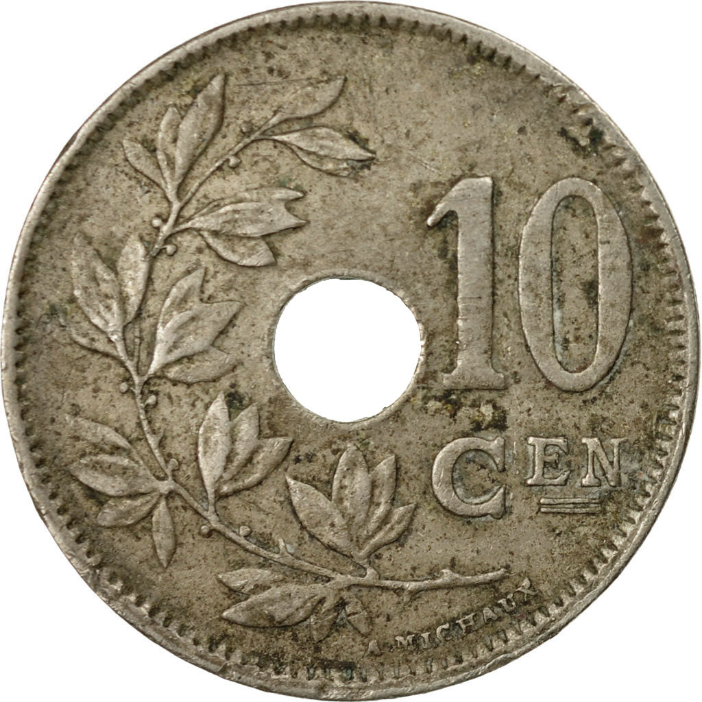 Münze, Belgien, 10 Centimes, 1924, SGE+, Copper-nickel, KM:86