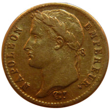 FRANCE, Napoléon I, 20 Francs, 1813, Paris, KM #695.1, EF(40-45), Gold, Gadoury 