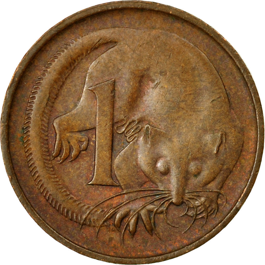 Moneda, Australia, Elizabeth II, Cent, 1972, MBC, Bronce, KM:62