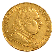 FRANCE, 20 Francs, 1815, London, AU(50-53), Gold, Gadoury #1027, 6.40