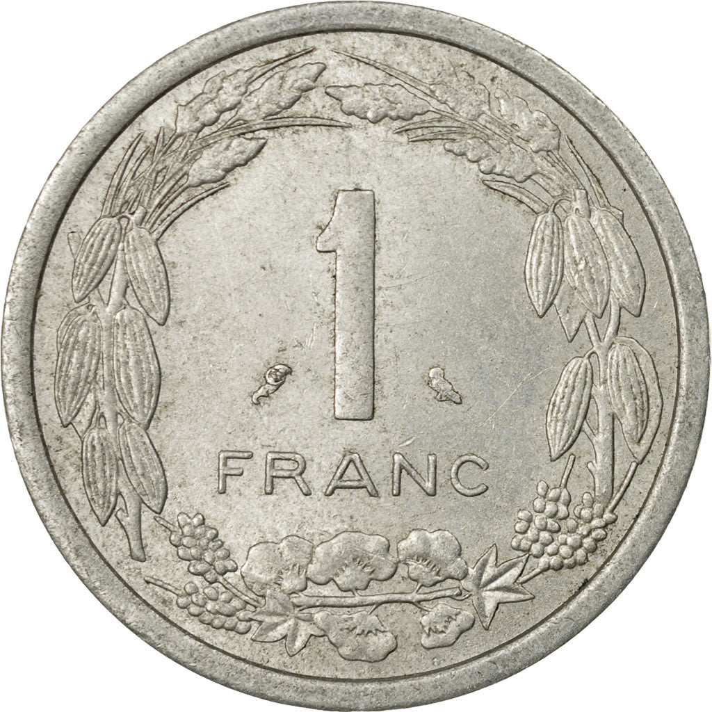 Coin, Central African States, Franc, 1974, Paris, EF(40-45), Aluminum, KM:8