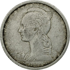 Coin, French West Africa, 2 Francs, 1955, Paris, VF(20-25), Aluminum, KM:4