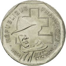 Moneda, Francia, Jean Moulin, 2 Francs, 1993, Paris, EBC, Níquel, KM:1062, Le