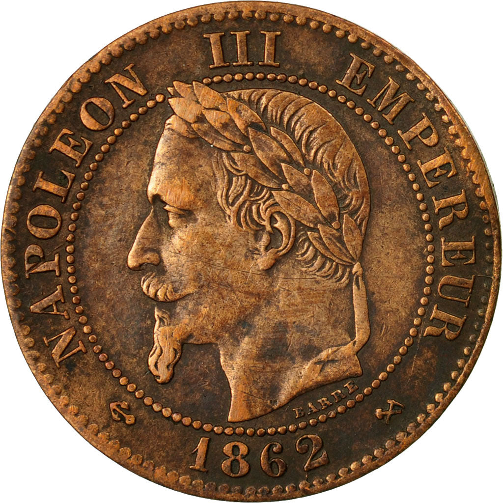 Monnaie, France, Napoleon III, Napoléon III, 2 Centimes, 1862, Bordeaux, TTB