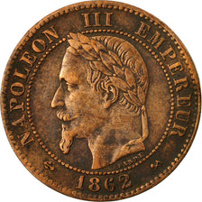 Monnaie, France, Napoleon III, Napoléon III, 2 Centimes, 1862, Bordeaux, TTB