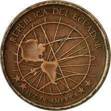 Coin, Ecuador, Centavo, Un, 2003, EF(40-45), Copper Plated Steel, KM:104a