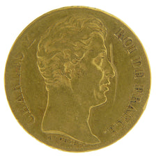 FRANCE, Charles X, 20 Francs, 1825, Lille, EF(40-45), Gold, Gadoury #1029, 6.40