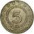 Coin, Yugoslavia, 5 Dinara, 1981, VF(20-25), Copper-Nickel-Zinc, KM:58