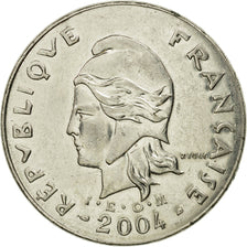 Moneta, Nuova Caledonia, 50 Francs, 2004, Paris, BB+, Nichel, KM:13