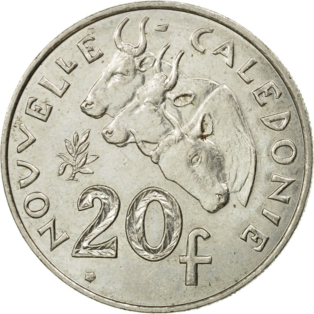 Coin, New Caledonia, 20 Francs, 2006, Paris, AU(50-53), Copper-nickel, KM:12a