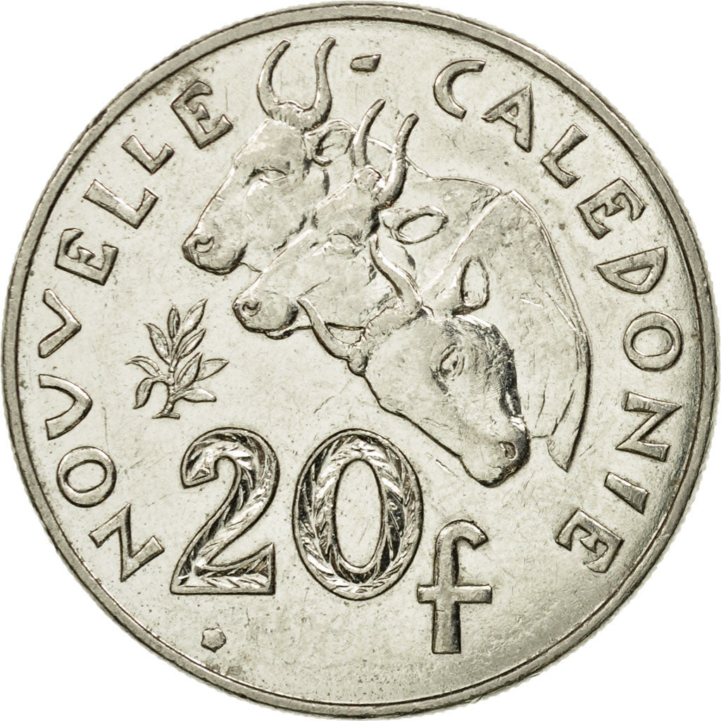 Coin, New Caledonia, 20 Francs, 2004, Paris, EF(40-45), Nickel, KM:12