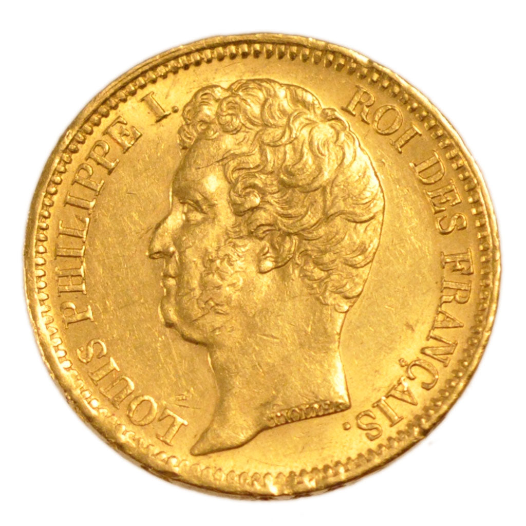 FRANCE, Louis-Philippe, 20 Francs, 1831, Paris, AU(50-53), Gold, Gadoury #1030,.
