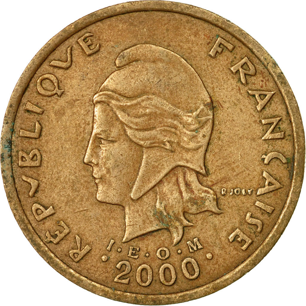 Coin, New Caledonia, 100 Francs, 2000, Paris, VF(30-35), Nickel-Bronze, KM:15
