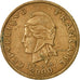 Coin, New Caledonia, 100 Francs, 2000, Paris, VF(30-35), Nickel-Bronze, KM:15