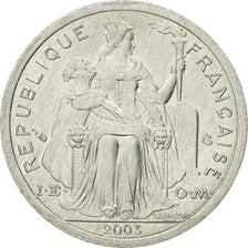 Coin, New Caledonia, Franc, 2003, Paris, AU(55-58), Aluminum, KM:10