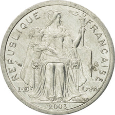 Coin, New Caledonia, Franc, 2003, Paris, AU(50-53), Aluminum, KM:10