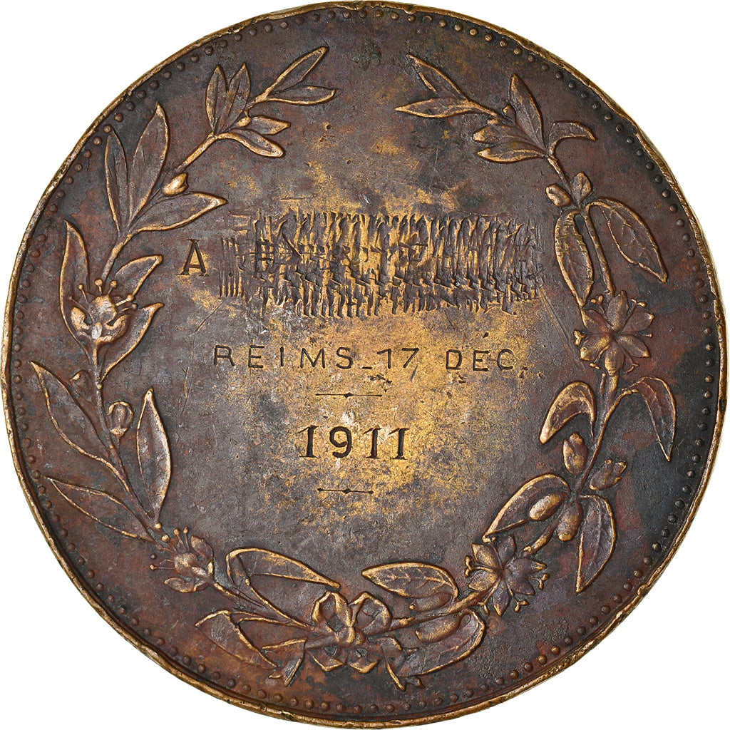Frankrijk, Medaille, Ligue Nationale contre l'Alcoolisme, Reims, 1911, Oudiné
