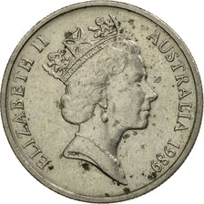 Coin, Australia, Elizabeth II, 5 Cents, 1989, VF(20-25), Copper-nickel, KM:80