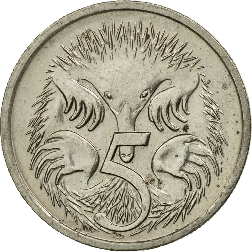 Coin, Australia, Elizabeth II, 5 Cents, 1989, VF(20-25), Copper-nickel, KM:80