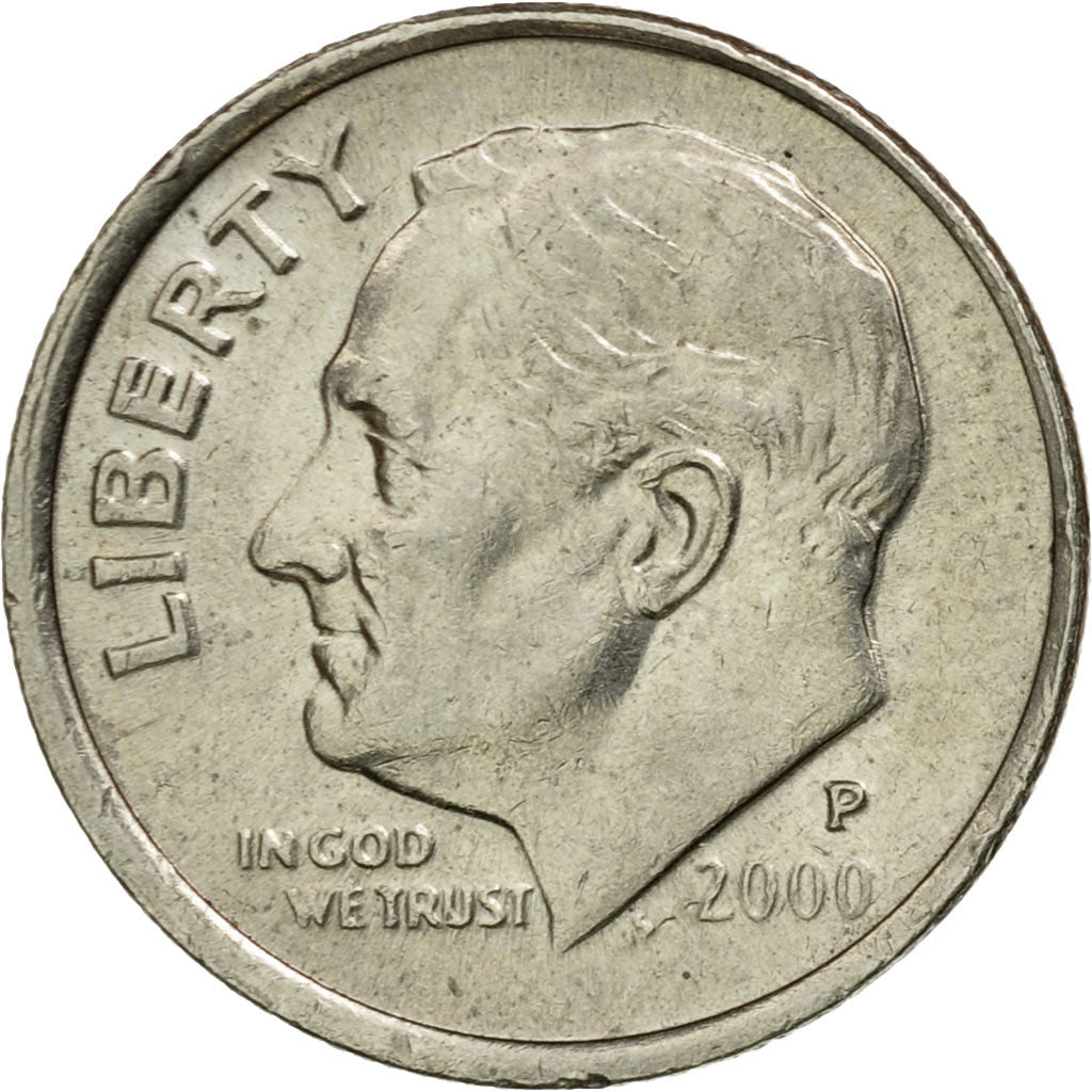 Moneda, Estados Unidos, Roosevelt Dime, Dime, 2000, U.S. Mint, Philadelphia